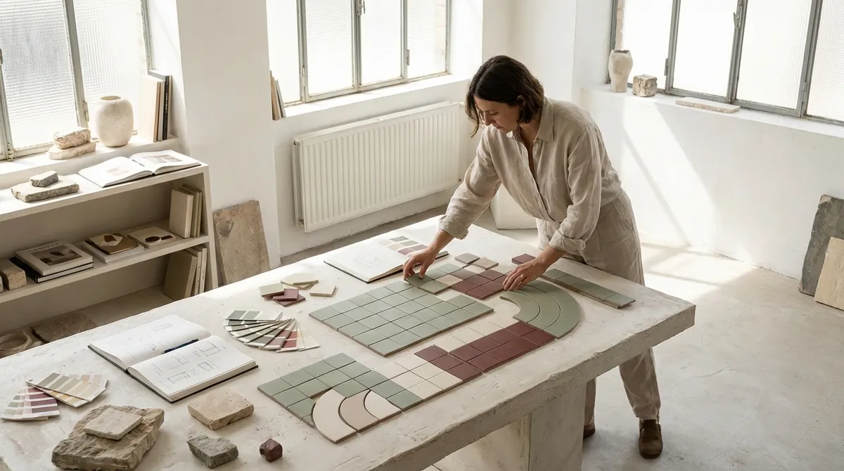 Composed Surfaces: Designing Tile Layouts With a Curator’s Eye