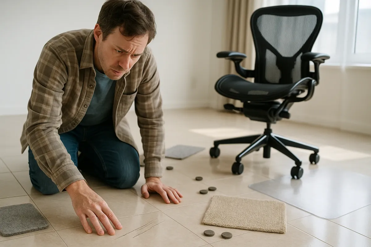 When Furniture Fights Back: Tile-Safe Fixes Inspired by a $1.8K Office Chair Showdown