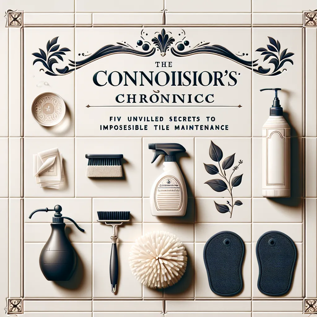 The Connoisseur's Chronicle: Five Unveiled Secrets to Impeccable Tile Maintenance