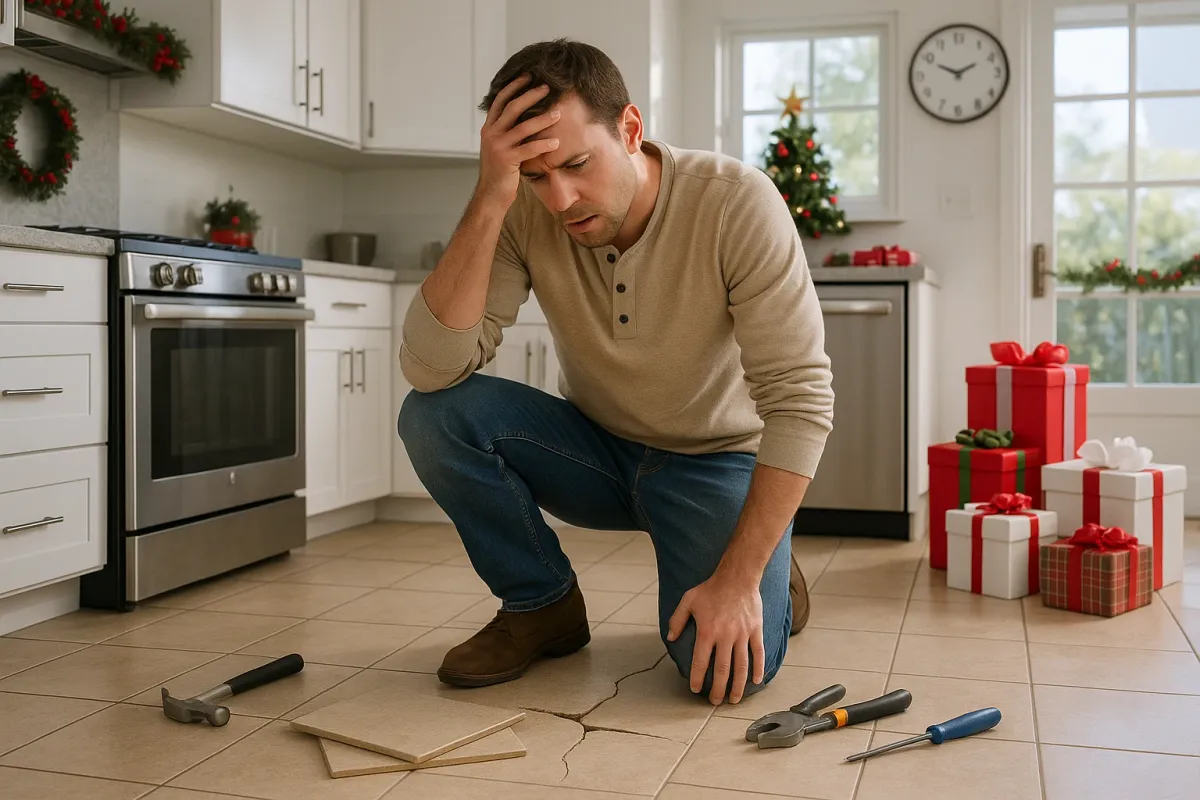 From Viral Holiday Chaos To Quiet Floors: Repairing Tile Before Guests Arrive