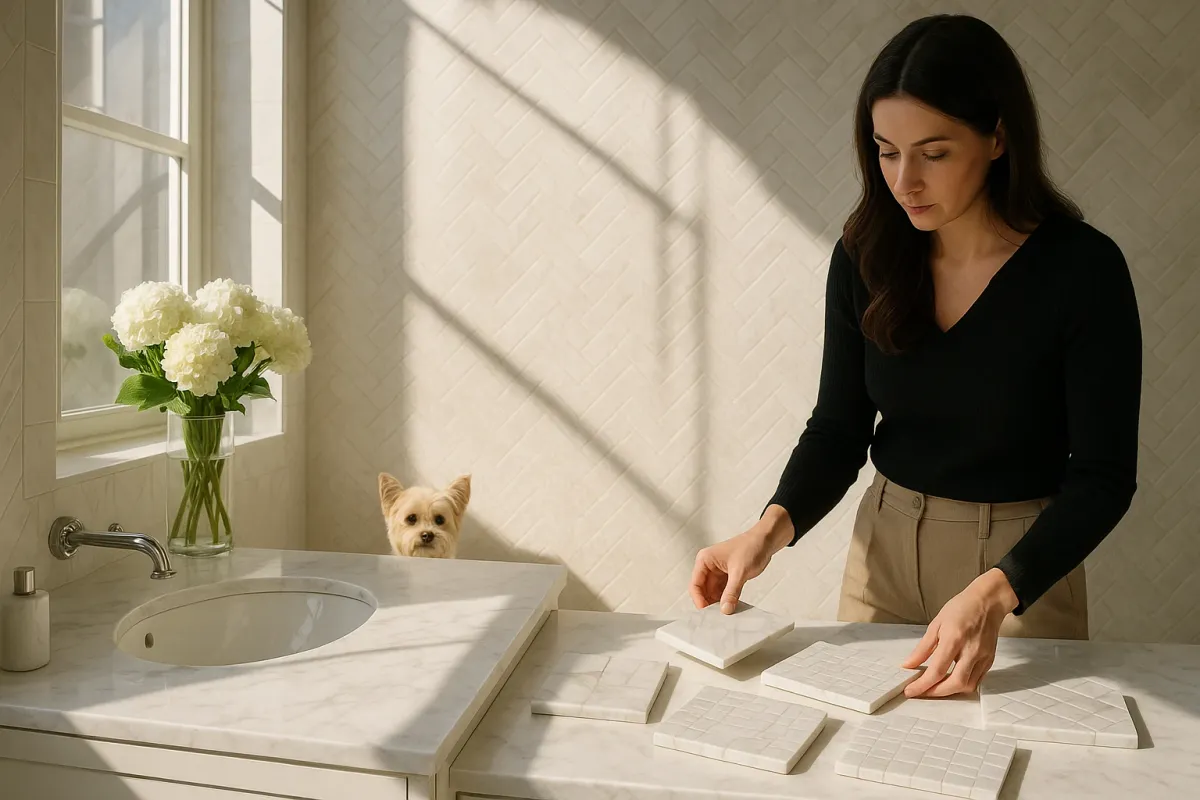 Hidden Whimsy, Quiet Luxury: Tile Design Lessons From the #HiddenDog Trend