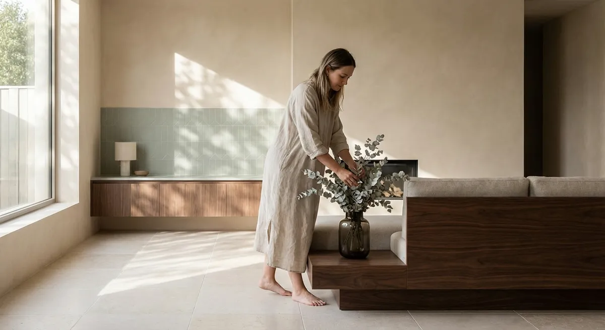 Veiled Patterns: Curating Tile-Driven Rooms with Subtle Impact