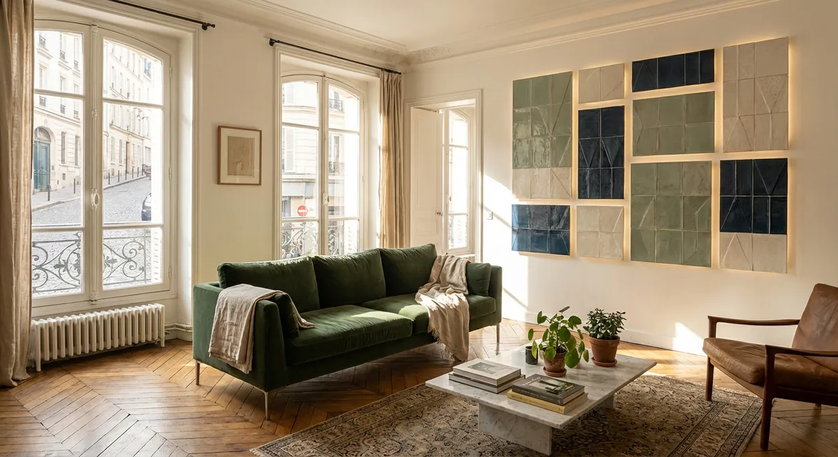 Poised Surfaces: Refined Tile Design Moves for the Cultured Home