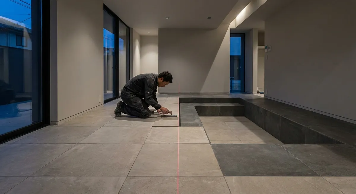 Quiet Geometry: Refining Tile Installation for Architected Spaces