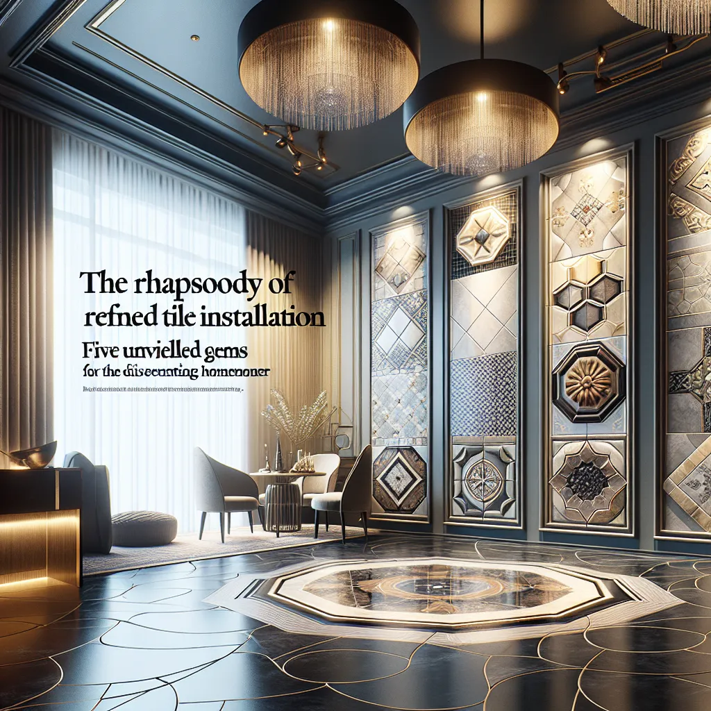 The Rhapsody of Refined Tile Installation: Five Unveiled Gems for the Discerning Homeowner