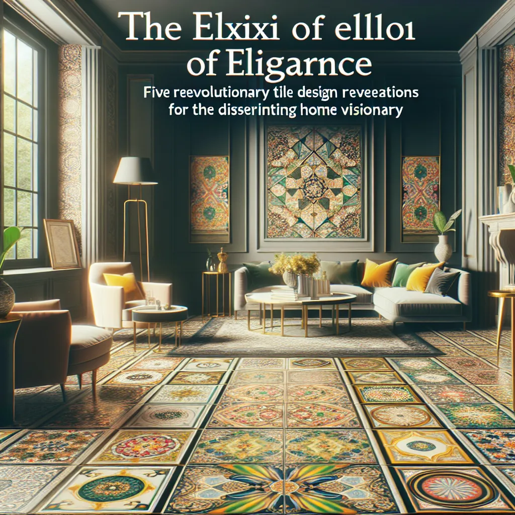 The Elixir of Elegance: Five Revolutionary Tile Design Revelations for the Discerning Home Visionary