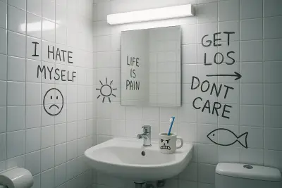 Dark Humor, Quiet Surfaces: Tile Design Lessons From David Shrigley’s Minimalist World