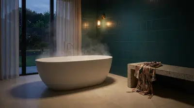 Surfaces with Intent: Composing Tile-Forward Rooms with Quiet Drama