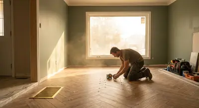 Understated Precision: Tile Installation Secrets of a Well-Composed Room