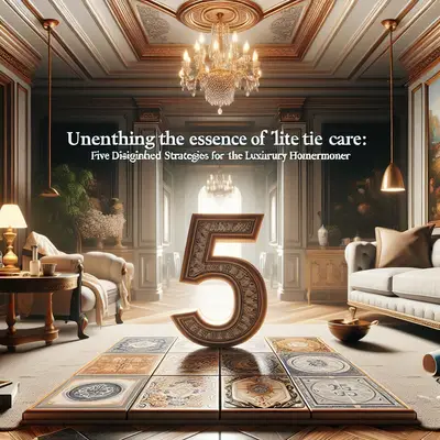 Unearthing the Essence of Elite Tile Care: Five Distinguished Strategies for the Luxurious Homeowner