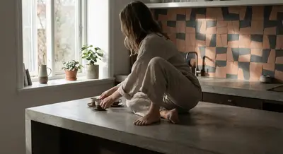 Quiet Geometry: Composing Architectural Tile Moments at Home